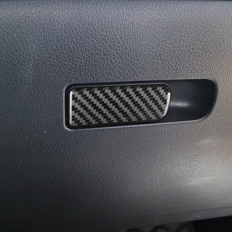 WXZOS Carbon Fiber ‌Center Glove Compartment Box Trim for Benz W206 C-class 2022-2024