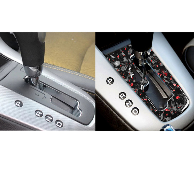 WXZOS Genuine Carbon Fiber Gear Shift Lever Panel Trim for Chevrolet Cruze 2009-2015