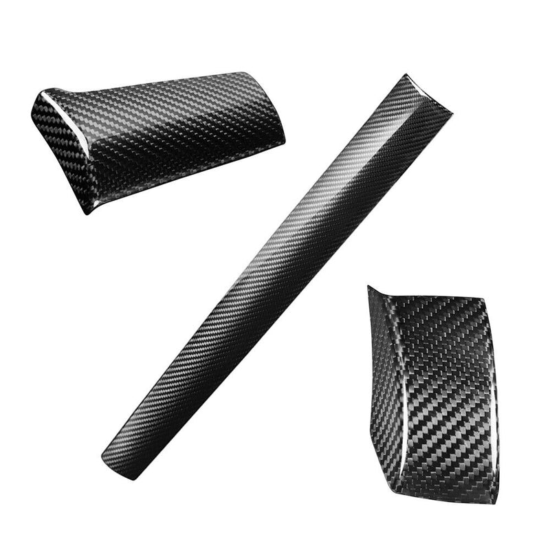 Car Genuine Carbon Fiber Front Console Panel Trim Kit for Honda Civic 2016-2020