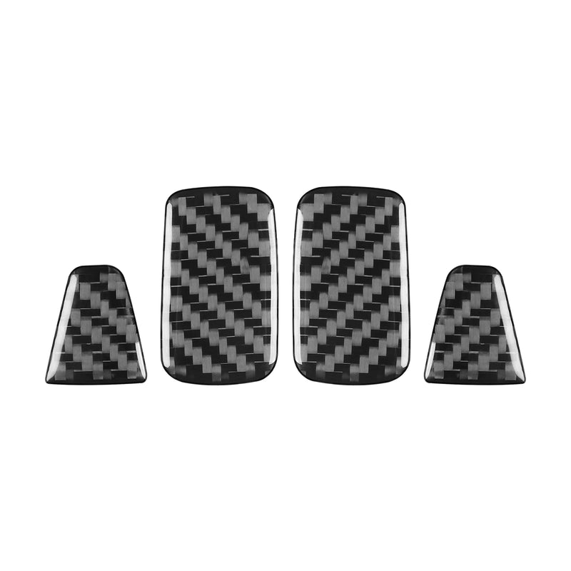 WXZOS Genuine Carbon Fiber Rear Trunk Hooks Trim for Mercedes W206 C-class 2022-2024