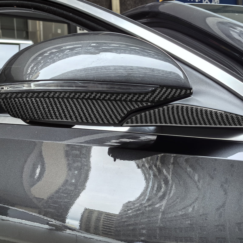 WXZOS Genuine Carbon Fiber Side Wing Mirror Trim for Mercedes W206 C-class 2022-2024