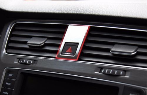 Double jump lamp decoration sticker for LHD VW Golf 7 MK7 GTI 2013~2015