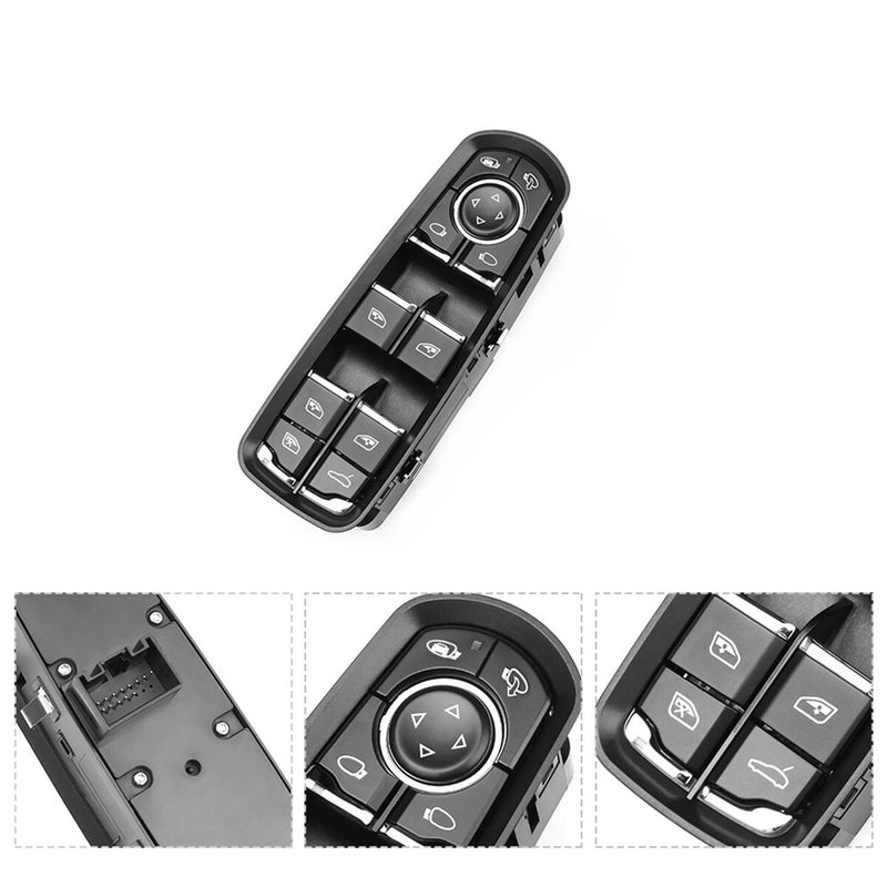 WXZOS Master Power Window Switch Assembly for Porsche Cayenne (92A) 2011-2017