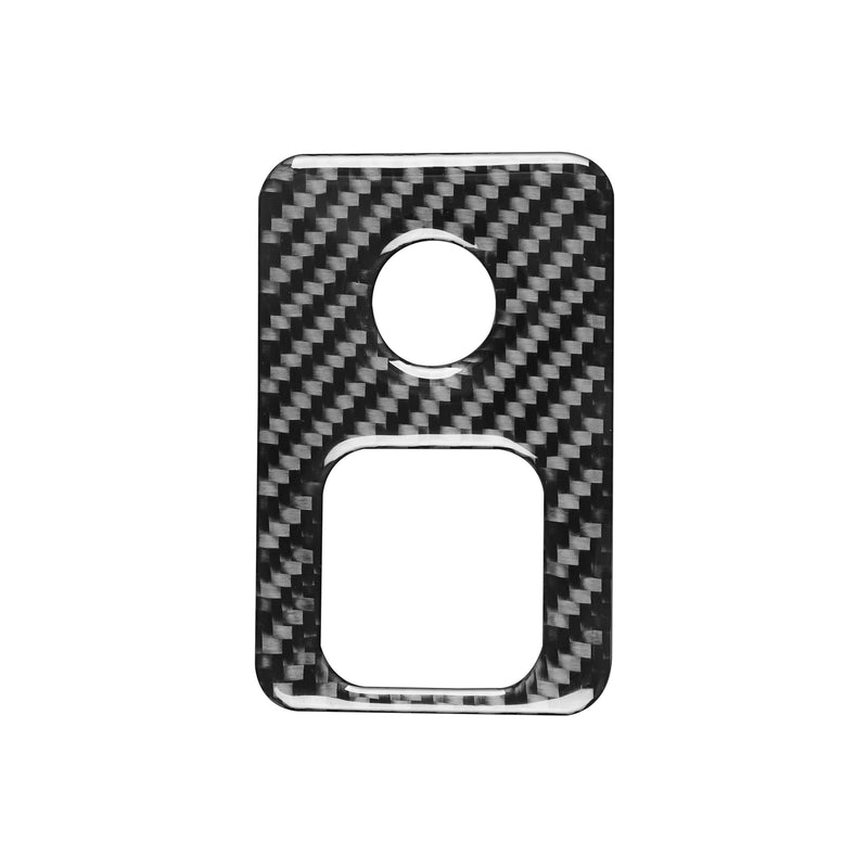 WXZOS Carbon Fiber EPB Parking Brake Switch Trim for Chevrolet Corvette C8 2020-2024