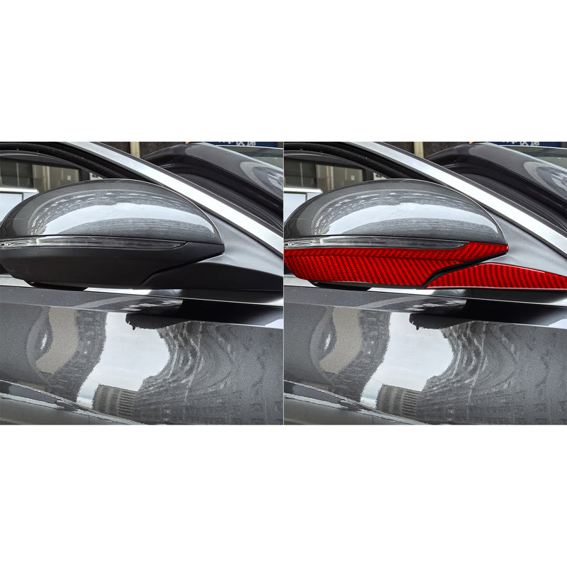 WXZOS Genuine Carbon Fiber Side Wing Mirror Trim for Mercedes W206 C-class 2022-2024