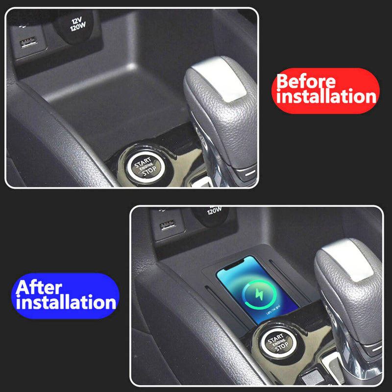 WXZOS Center Console Wireless Fast Charging Pad for Nissan Kicks 2016-2020