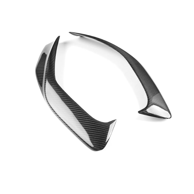 WXZOS Genuine Carbon Fiber Headlight Eyebrow Trim Cover for Honda Prelude 1997-2001