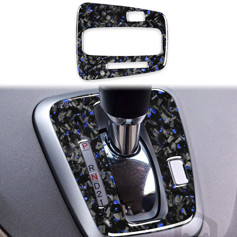 WXZOS Genuine Carbon Fiber Gear Shift Knob Lever Panel Trim for Honda CR-V 2007-2011