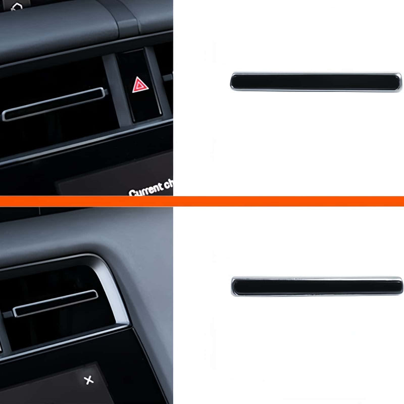 WXZOS  Front Center Dashboard Air Vent Grille Strip Trim for Porsche Taycan 2019-2025