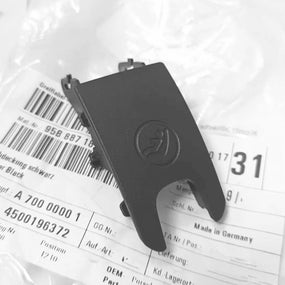 Black Rear Child Seat Buckle ISOFIX Switch Cover for Porsche Macan 95B 2014-2021