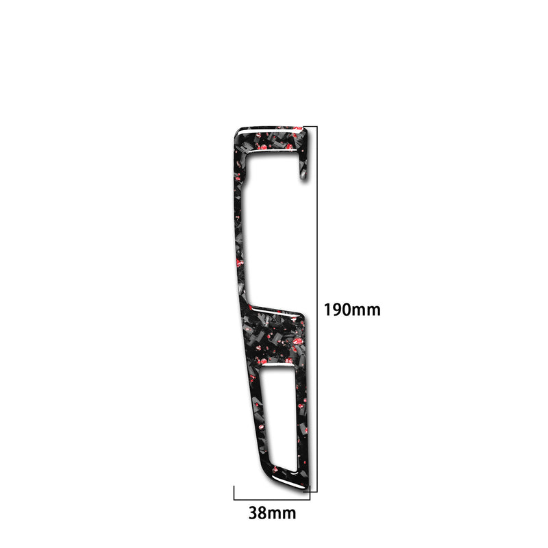WXZOS Genuine Carbon Fiber Gear Shift Lever Panel Trim for BMW F10 5series 2011-2017