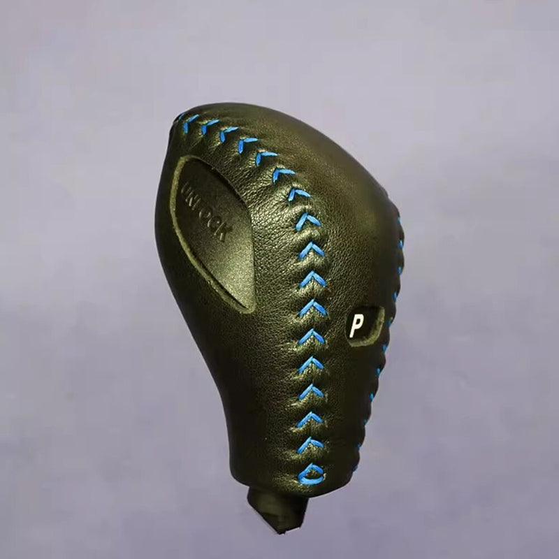 WXZOS 1PC Leather Gear Shift Knob Protective Cover for BMW F44 G42 2series 2020-2023