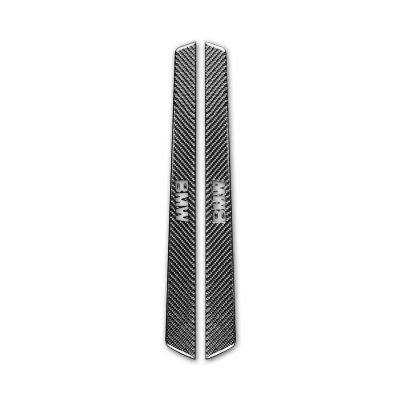WXZOS Genuine Carbon Fiber Door Sill Plate Protector Sticker for BMW Z4 E85 2003-2008