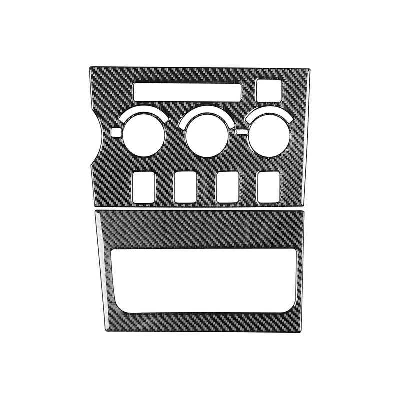 WXZOS Genuine Carbon Fiber Dashboard A/C Control Panel Trim for Toyota Tundra 2007-13