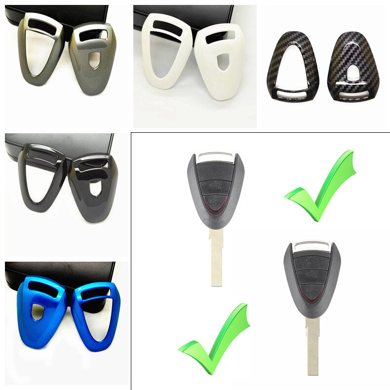 WXZOS 2/3 Buttons Remote Key Fob Trim Cover for Porsche 911 (997) 2005-2012
