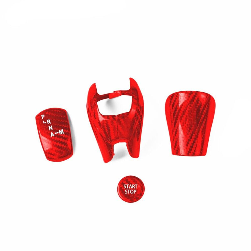 Genuine Carbon Fiber Gear Shift Knob Handle Cover Fit for Nissan GT-R 2008-2015