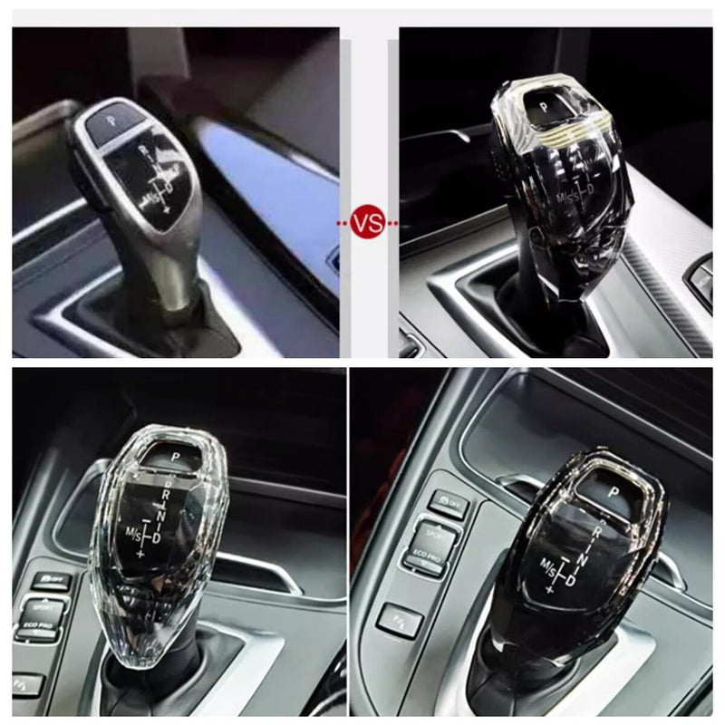 WXZOS Rock Crystal Gear Shift Lever Cover for BMW 5series F10 F11 F07 GT 2010-2017