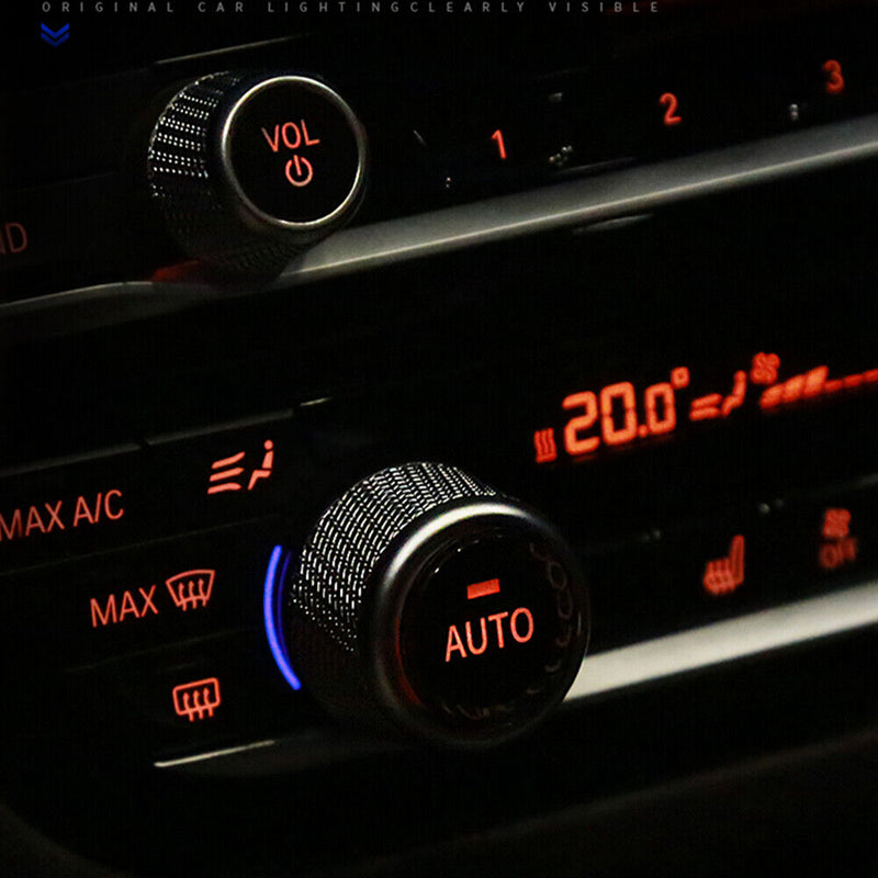 AC Climate Control Volume Button Knob Crystal Ring Cover for BMW 2013-2017 X3 X4