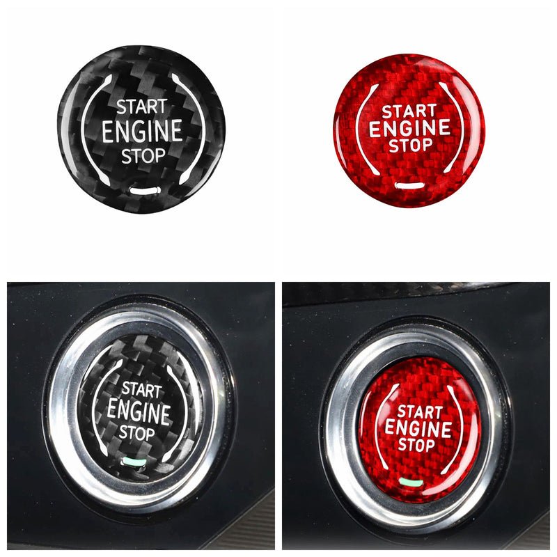 WXZOS Dry Carbon Engine Start-Stop Switch Button Trim for Buick Envista 2024-2025