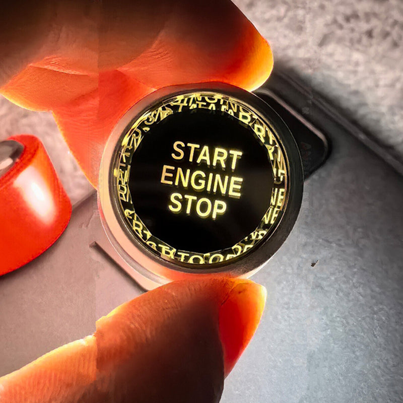 WXZOS Crystal Start Stop Ignition Switch Push Button Cover for Nissan Qashqai 2016-22