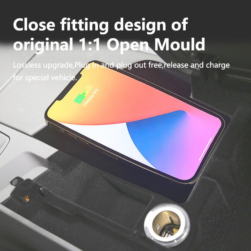 WXZOS Center Console Phone Wireless Fast Charging Pad for Cadillac CT6 2016-2021