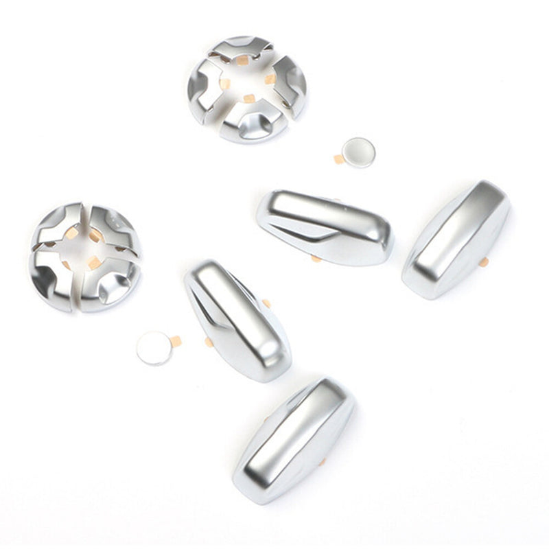 WXZOS 1PC Seat Adjustment Button Cover Trim Chrome Sticker for Porsche 911(992)2019-24