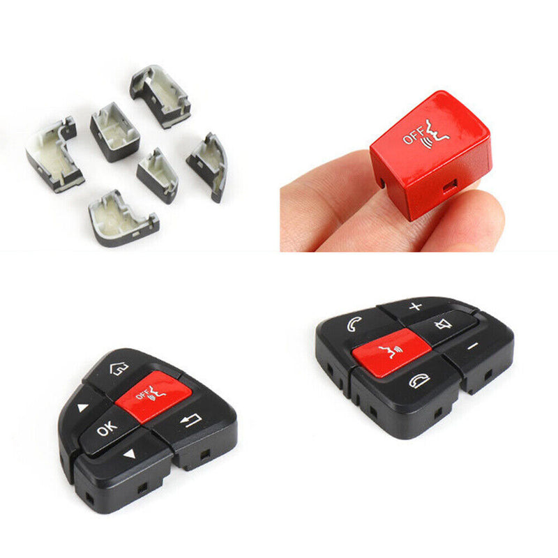 Steering Wheel Switch Button Cover Repair Kit for Benz 2014-18 W205 2015-19 GLC