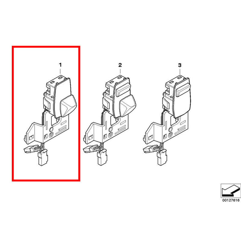 Steering Wheel Column Move Adjustment Switch for BMW 6serie E63 E64 2004-2010