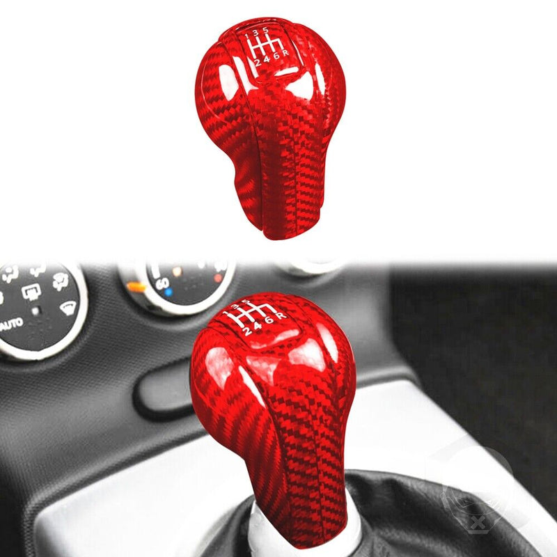 Genuine Carbon Fiber Gear Shift Knob Handle Cover Fit for Nissan 350Z 2003-2009