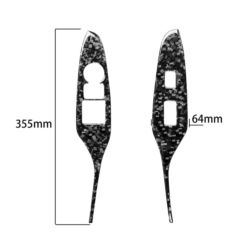 WXZOS Forged Carbon Fiber Door Power Window Switch Panel Trim for Mazda MX-5 2016-2023