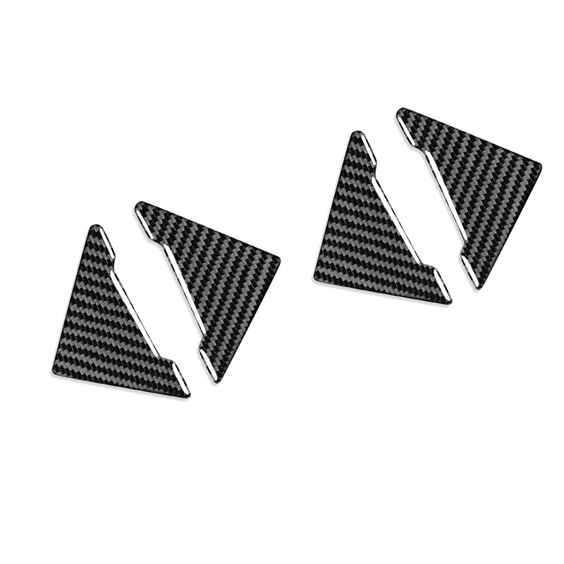 WXZOS Genuine Carbon Fiber Door Plate Anti-Collision Sticker for BMW F06 F12 2012-2018