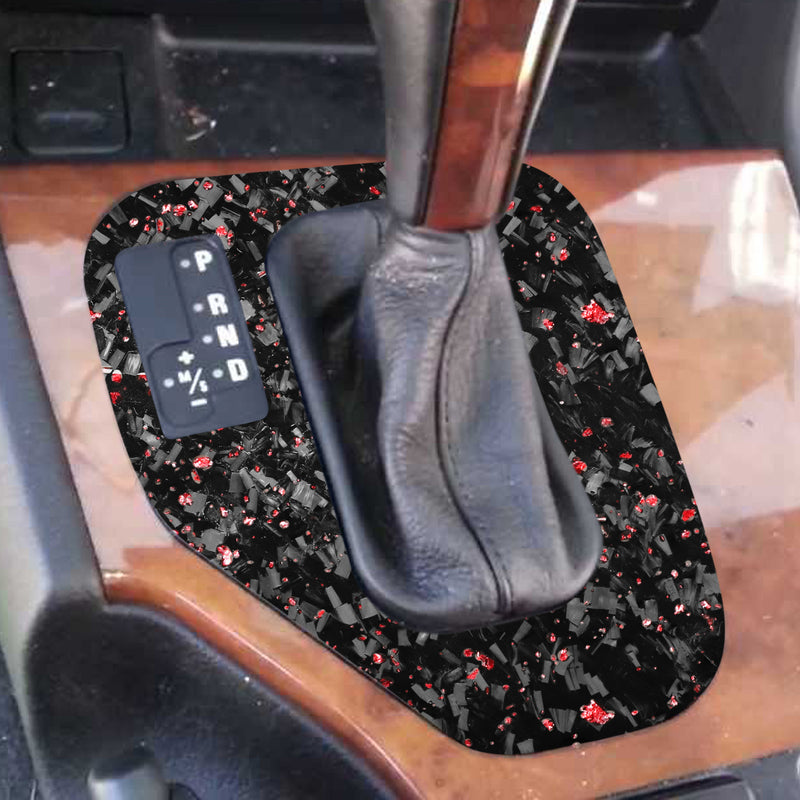 WXZOS Genuine Carbon Fiber Gear Shift Lever Panel Trim for BMW E39 5series 1995-2003