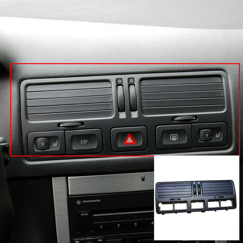 Black Dashboard Central Air Conditioning Vent for VW Mk4 Golf Jetta Bora 1999-05