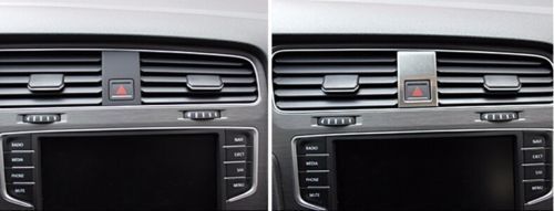 Double jump lamp decoration sticker for LHD VW Golf 7 MK7 GTI 2013~2015
