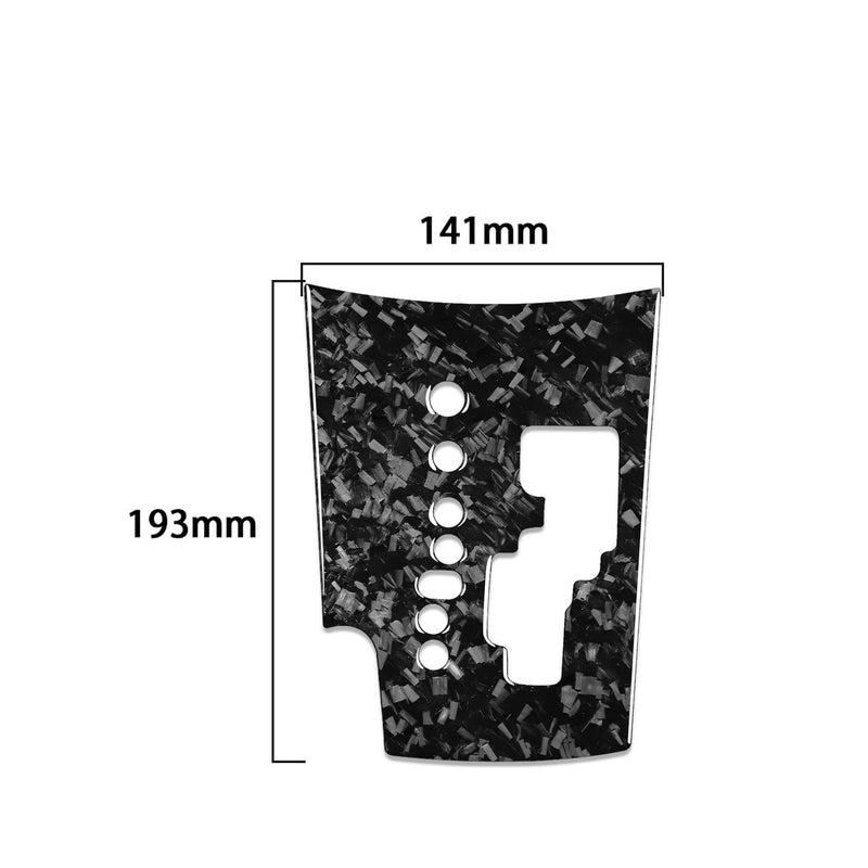 WXZOS Genuine Carbon Fiber Gear Shift Knob Lever Panel Trim for Toyota RAV4 2006-2013