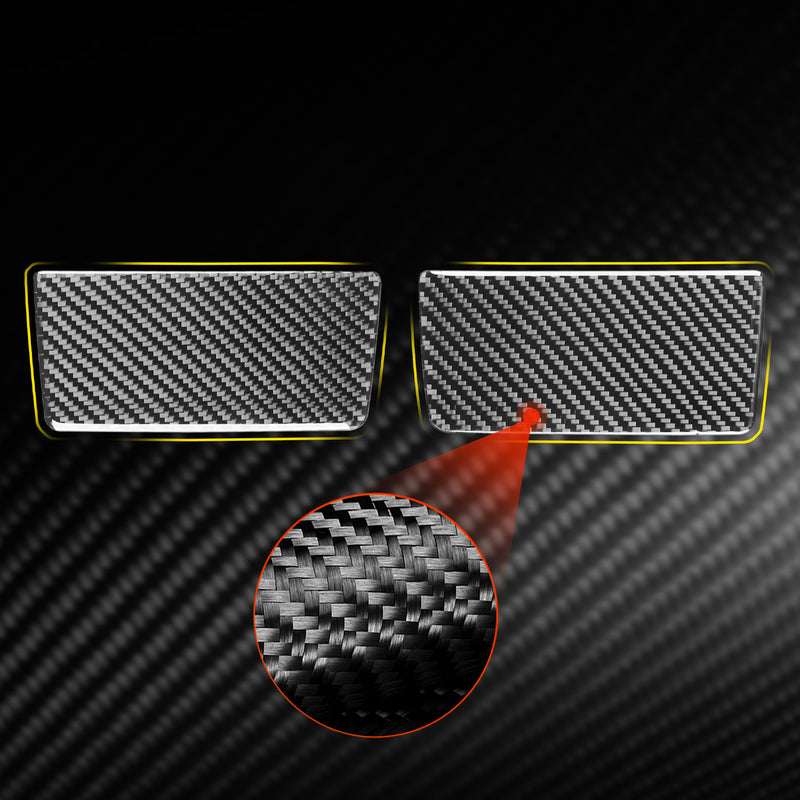 WXZOS Genuine Carbon Fiber Sun Visor Vanity Mirror Trim for Chevrolet Corvette C8 2020