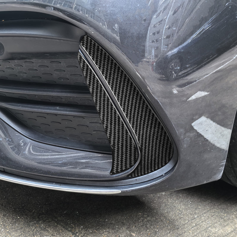 WXZOS Genuine Carbon Fiber Side Air Intake Trim for Mercedes W206 C-class 2022-2024