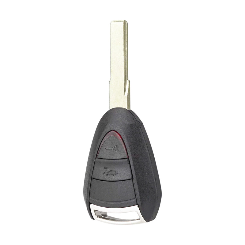 WXZOS 2/3 Buttons Remote Key Fob Shell w/Rubber Mat for Porsche 911 (997) 2005-2012