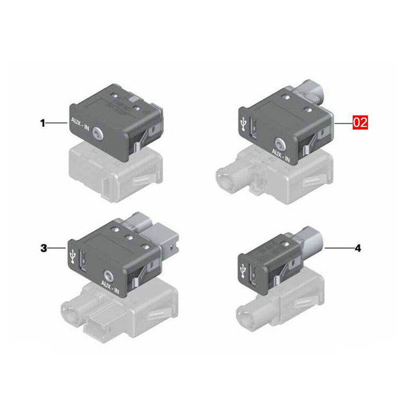 84109241331 Audio USB Charge Auxiliary Jack for BMW 2011-2015 X1 E84