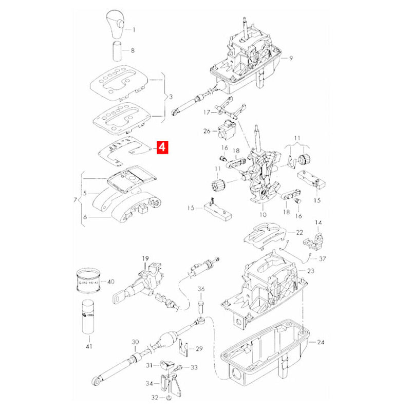 Gearshift Circuit Board 8E1713243G for Audi 2001-2005 A4 B6