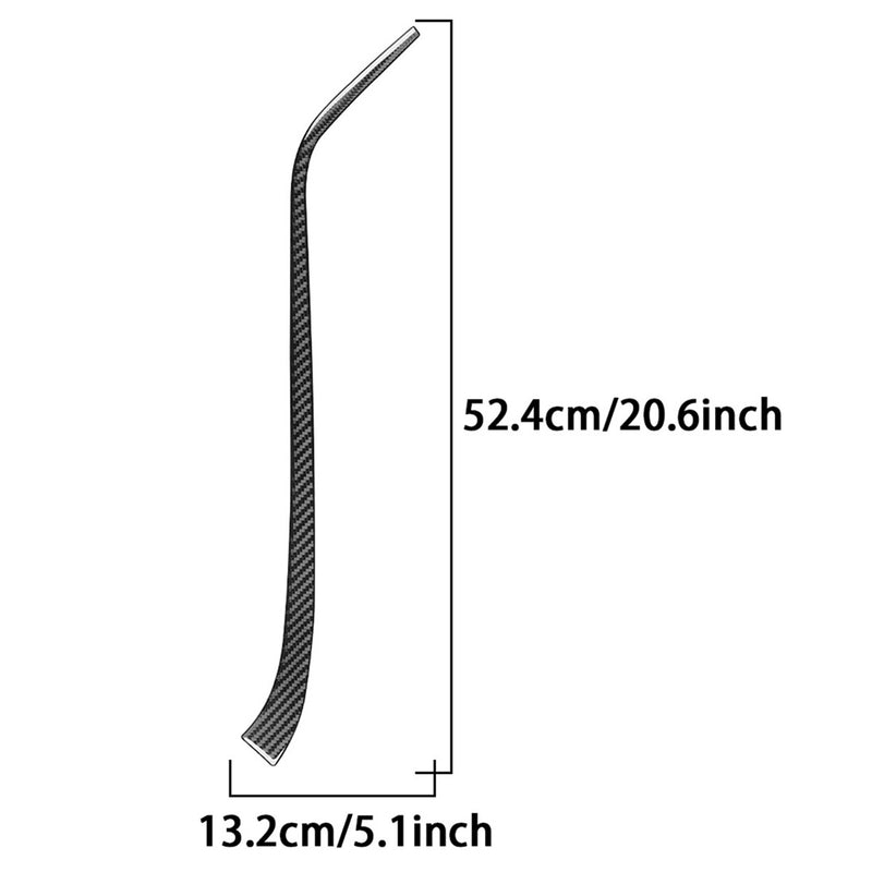 WXZOS Genuine Carbon Fiber Dashboard Top Pad Trim for Chevrolet Corvette C8 2020-2024