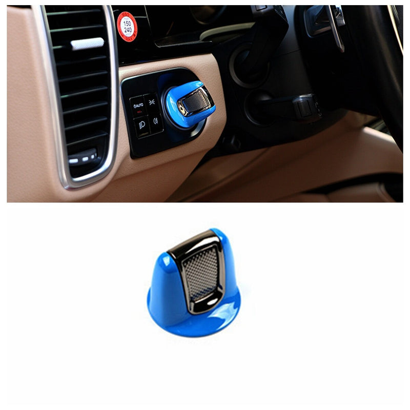 WXZOS Engine Start Button Passive Keyless EnterKey Cover for Porsche Cayenne 2018-2023