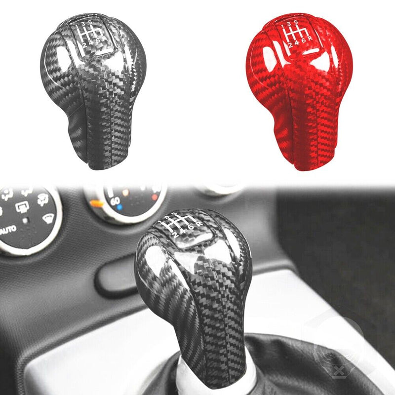 Genuine Carbon Fiber Gear Shift Knob Handle Cover Fit for Nissan 350Z 2003-2009
