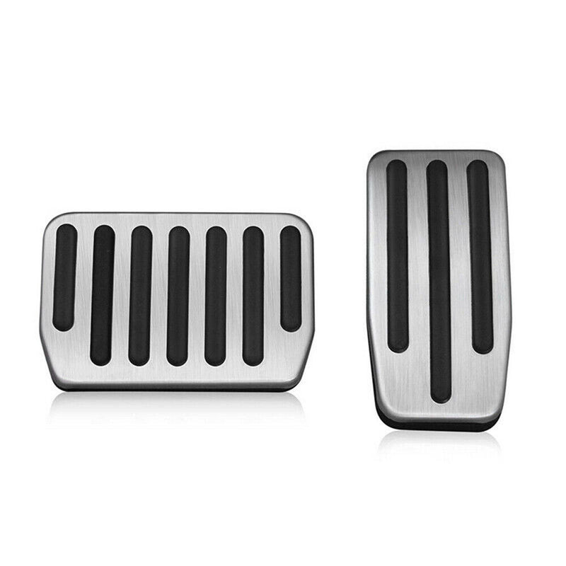 2Pcs Aluminum Accelerator Pedal Cover Gas Pedal For Tesla Model 3 17-19