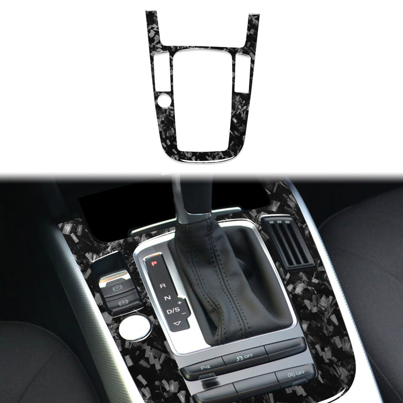WXZOS Genuine Carbon Fiber Gear Shift Lever Panel Trim for Audi A4 B8 S4 RS4 2013-2016