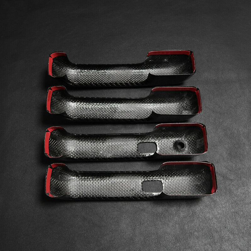 WXZOS Genuine Carbon Fiber Exterior Door Handle Trim Set for Ford F150 2015-2020