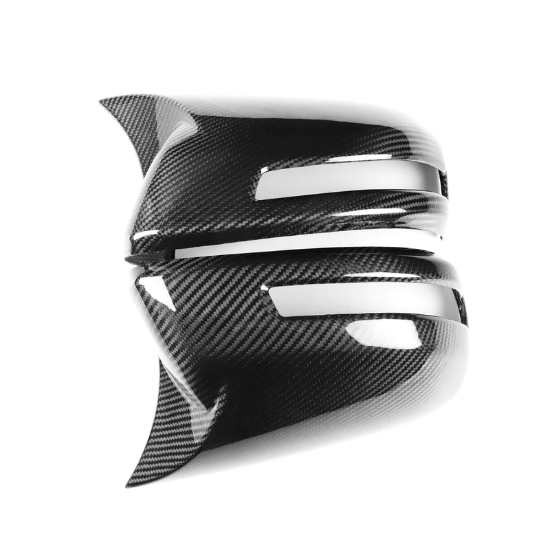 WXZOS Genuine Carbon Fiber Wing Mirror Trim for Honda Civic 2012-2015