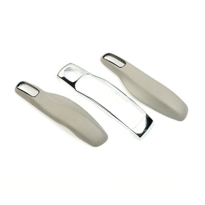 WXZOS Genuine Leather Smart Remote Key Fob Shell Replace for Porsche Macan 2014-2021