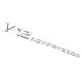 1?¨¢Chrome Side Fender Sticker Emblem Badge V12 KOMPRESSOR For All Mercedes-Benz