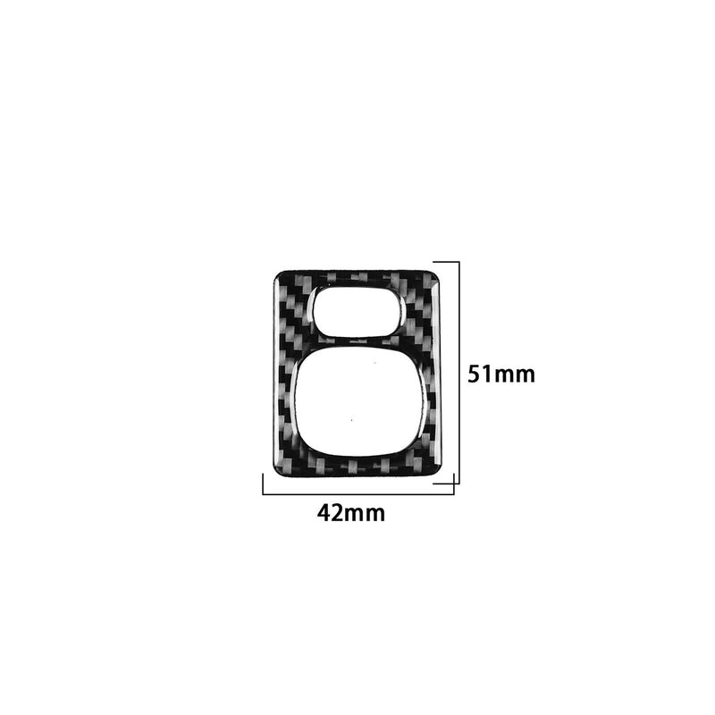 WXZOS Genuine Carbon Fiber Wing Mirror Switch Trim for Toyota Tundra 2007-2013